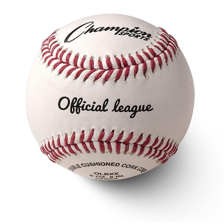 Champion Sports 3 in. Blem Leather Cover Baseball OLBXX
